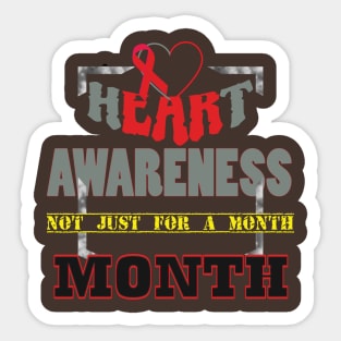 Heart disease awareness month Sticker